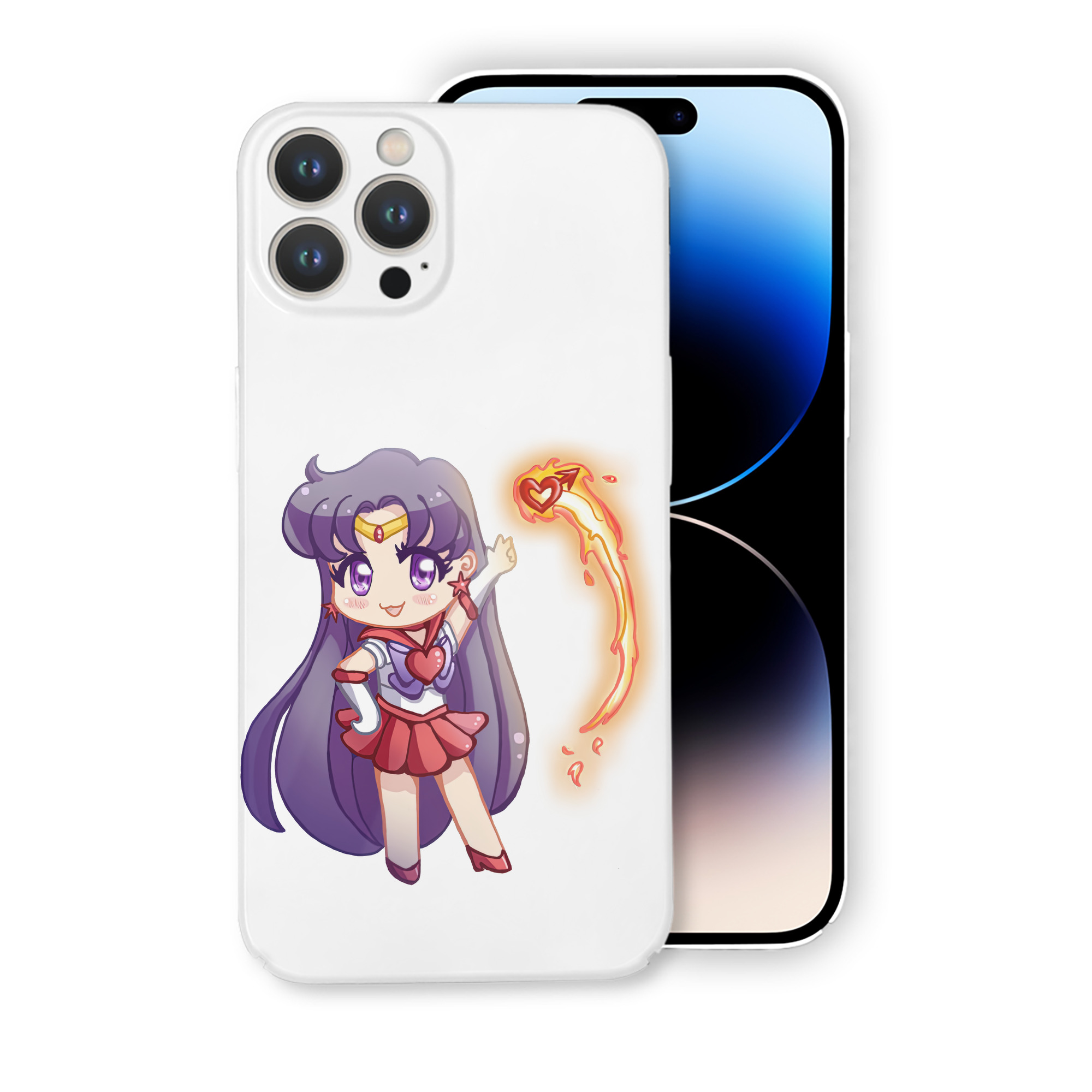（画像用） 美少女戦士セーラームーン 火野レイ ひの レイ Sailor Moon Hino Rei （セーラーマーズ,Sailor Mars） 【iPhone 14シリーズ対応】ハードケース